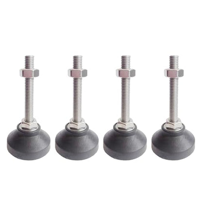 Furniture Leveling Feet, 4 pcs M6 Heavy Duty Height Adjuster Foot Feet Leveler Thread Size for Tables, Chair, Sofa, Workbench, Dresser, Bench, Cabinets(D40*M6*L30) - size: D40*M6*L30