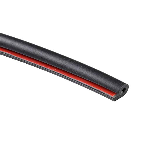 ESUPPORT 16ft 5M U Shape Car Door Moulding Rubber Scratch Protector Strip Edge Guard Trim Seal Transparent - color: Transparent