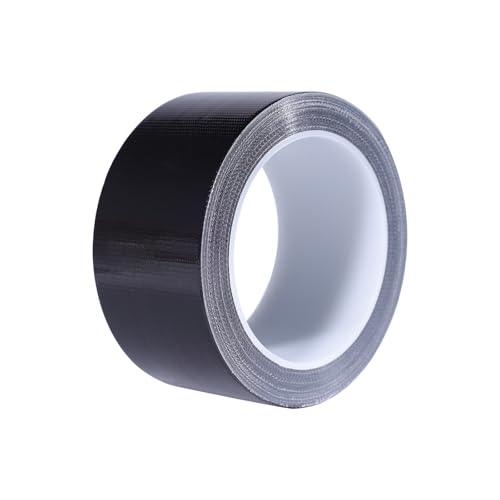Black Duct Tape Heavy Duty, Waterproof Strong Adhesive Duct Tape for Indoor Outdoor Repairs Packaging Arts Crafts Projects, Tear by Hand 2 Inch x 20 Yards - color: Black