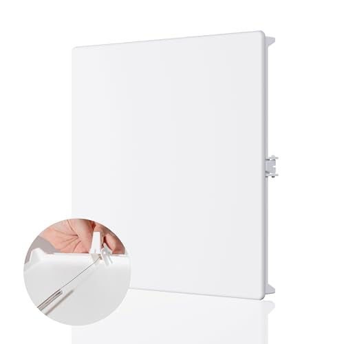 Morvat Spring Access Panel 12x12 Inch for Ceiling & Drywall, Heavy-Duty Durable ABS Plastic & Easy Install Access Box, Wall Hole Cover Plate for Plumbing & Electrical Cables & Wiring, White - size: 1 Pack