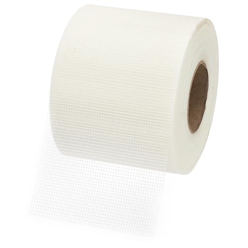 PATIKIL Drywall Repair Mesh Tape, 6 inch x 328 ft Fiberglass Repair Patch Self-Adhesive Dry Wall Joint Tape 9 Mesh Wall Hole Crack and Seam Patch, White - size: 6 inch x 328 Feet