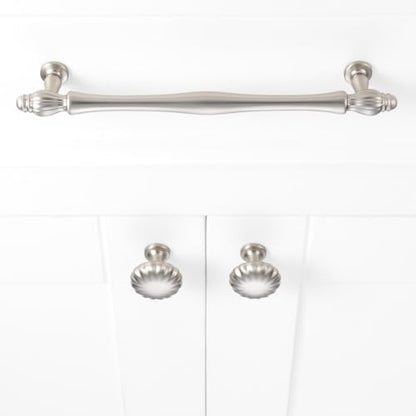 Brushed Nickel Cabinet Knobs Nickel Drawer Knobs, 10 Pack 1-1/4 Inch, 2510 Single Hole Cabinet Pulls for Kitchen Cabinets Drawers Bedroom Dresser Cupboard Bathroom Vanity - color: Brushed Nickel, size: Single Hole