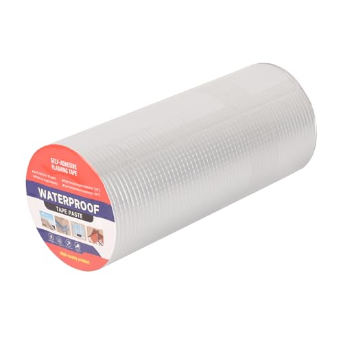 12" W X 32.8'L Waterproof Tape for Leaks Aluminum Butyl Tape with Adhesive for RV Repair, Glass Repairs, Air Mattress Patch, Window Caulking, Boat Sealing, Roof Patching - size: 12in x 32.8ft