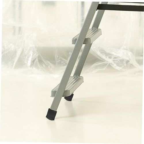 Tofficu 4pcs Non-Slip Rubber Ladder Foot Pads for Home Use Durable Protective Mats to Prevent Slipping Floor Protection for Tiles and Carpets and Stable