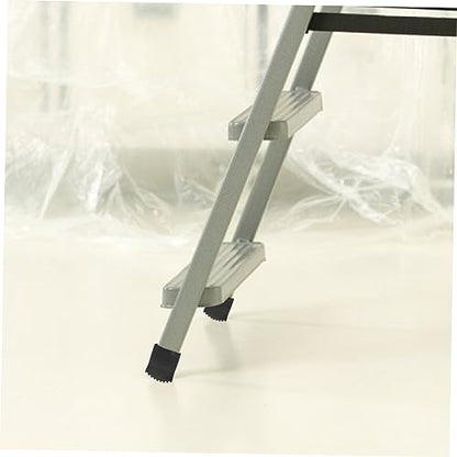 Tofficu 4pcs Non-Slip Rubber Ladder Foot Pads for Home Use Durable Protective Mats to Prevent Slipping Floor Protection for Tiles and Carpets and Stable