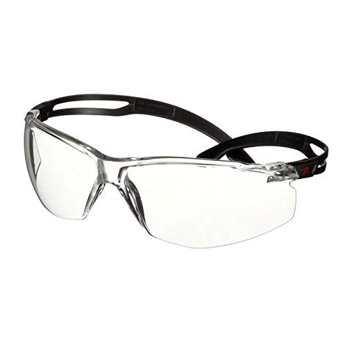 SecureFit 500 Series SF501SGAF-BLK, Black, Scotchgard Anti-Fog Coating, Clear AF-AS Lens