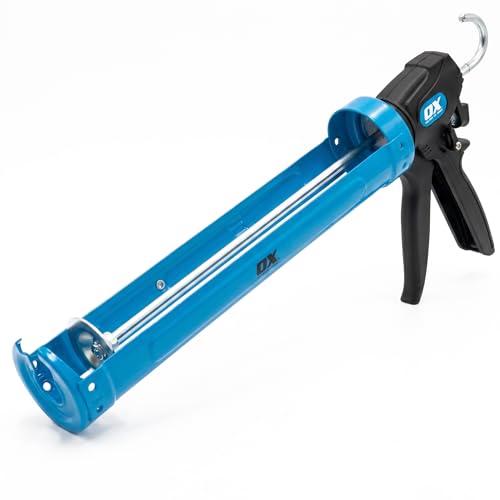 OX Pro 29 oz Caulking Gun - Heavy Duty Dual Thrust (24:1 or 12:1) Manual Caulk Gun for Large 29 oz Cartridges - Best Professional Caulking Tool for Sealant & Adhesive - size: 29 oz - Dual Thrust Switch