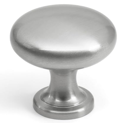 HESTIA HARDWARE 25 Pack | Satin Nickel Knobs Round Cabinet Knob - Silver Drawer Knob - 1.15 Inch (29mm) Kitchen Cabinet Knobs and Pulls (Z5.25.S) - color: Satin Nickel