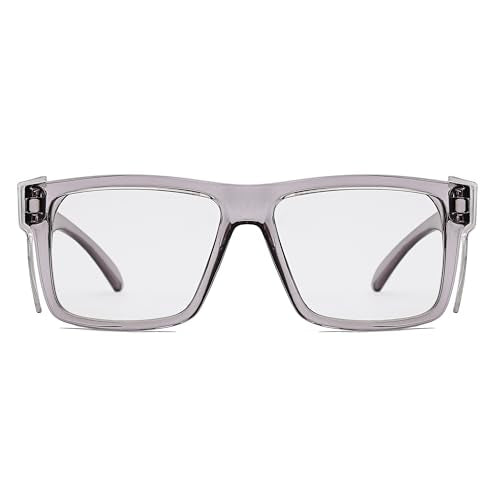 UV400 Bluelight Transition Photochromic Safety Glases Anti Scratch and Impact Resistant,Meets ANSI Z87.1 Standard - color: Glossy Smoke