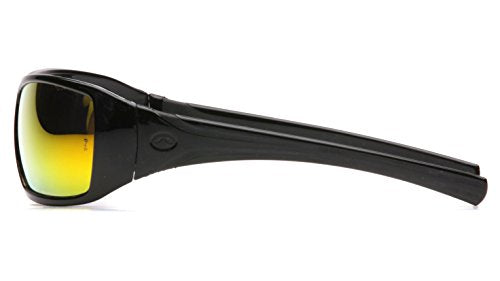 Pyramex Goliath Safety Eyewear Black Frame Clear Anti Fog Lens - color: Black Frame/Ice Orange Lens