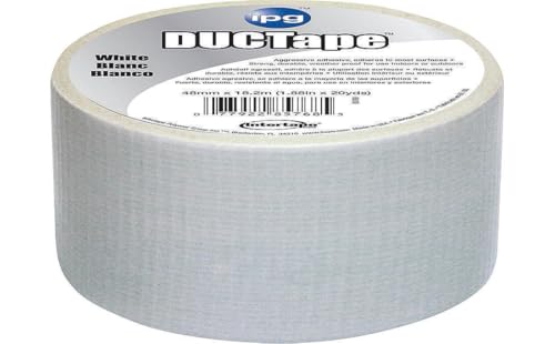 IPG 6720WHT JobSite DUCTape, Colored Duct Tape, 1.88" x 20 yd, White (Single Roll) - color: White, size: 1.88" x 20 yd