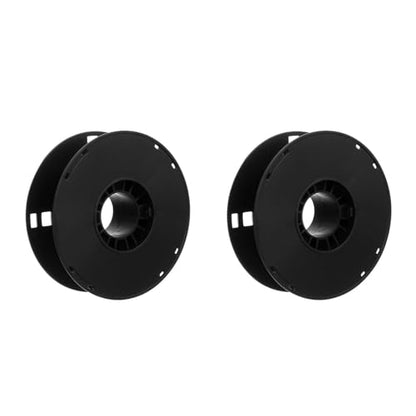 UKCOCO 2pcs Plastic Cord Cable Storage Reel, Lightweight Durable Organizer for Camping, Caravan, Motorhome, Black, 7.87x2.24x4.21inch