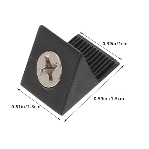 Uonlytech 100Pcs Repair Kit with Angle Wedges and Resistant Screws for Furniture Reinforcement and Easy Installation with Corner Braces