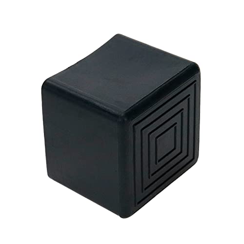 Mcredy Black Chair Leg Caps Soft PVC Rubber Chairs Leg Floor Protectors Easy Installtion Square Furniture Legs 1"x1" Inner Size for Hardwood Floors Couch Beds, 8 Packs - size: 25x25mm/1.0" x1.0",8 PCS