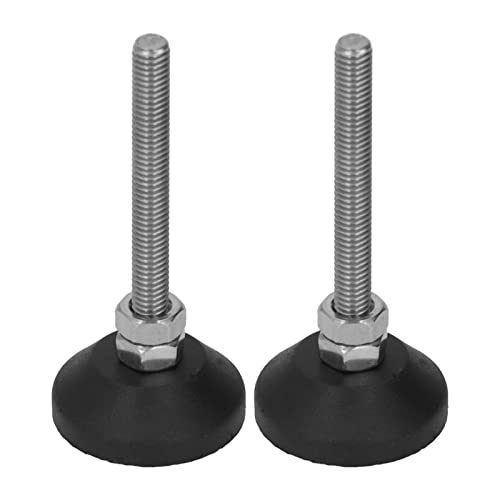 BORDSTRACT Furniture Leveling Feet, 2 pcs M6 10KG Adjustable Levelers & Leg Extenders for Cabinets Sofa Tables Chairs Raiser