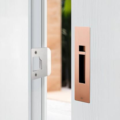 Extended Lip Strike Plate, 2-1/4 x 2-1/4 Inch Stainless Steel Door Lock Repair Kit with Spacer Shim, Extender Striker for Wider Jambs, Enhanced Latch Engagement & Frame Protection (Sliver) - color: Silver