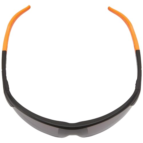 KLEIN TOOLS 60160 Safety Glasses, PPE Protective Eyewear with Semi Frame, Scratch Resistant and Anti-Fog, Gray Lens - color: Gray Lens, size: Single