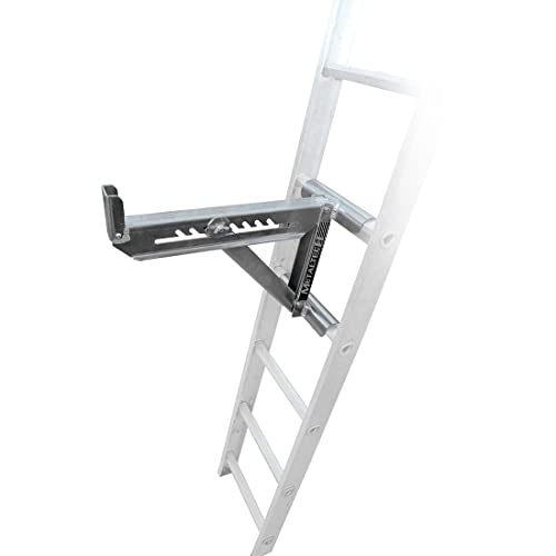 Metaltech 1 Unit 2-Rung Ladder Jack E-LJ20, Aluminum Jack for Scaffolding Extensions and Work Platforms, Scaffold, Masonry, Painting, Roofing Tool for Job Site and Home Improvement - size: 1 Unit 2 Rung