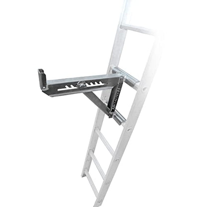 Metaltech 1 Unit 2-Rung Ladder Jack E-LJ20, Aluminum Jack for Scaffolding Extensions and Work Platforms, Scaffold, Masonry, Painting, Roofing Tool for Job Site and Home Improvement - size: 1 Unit 2 Rung
