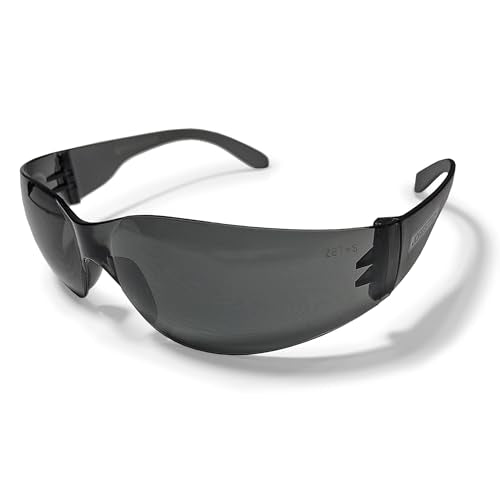 JORESTECH Safety Glasses, ANSI Z87+ Compliant, Impact-Resistant Polycarbonate Lenses, UV Protection, Anti-Scratch Coating, 12-Pack - color: Smoke