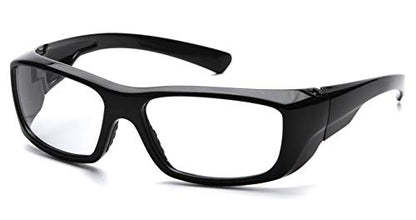 Pyramex Safety SB7910DRX Emerge Safety Glasses, Black Frame, Clear Lens - color: Black Frame