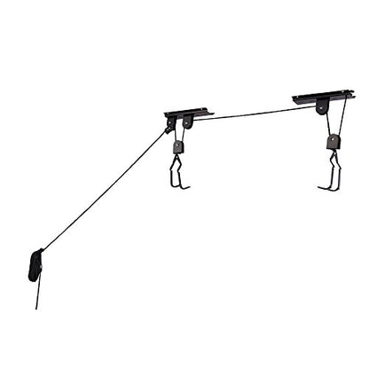 Bike Hanger - Overhead Hoist Pulley System with 100lb Capacity for Bicycles or Ladders - Secure Garage Ceiling Storage by Rad Sportz - size: 1-Pack