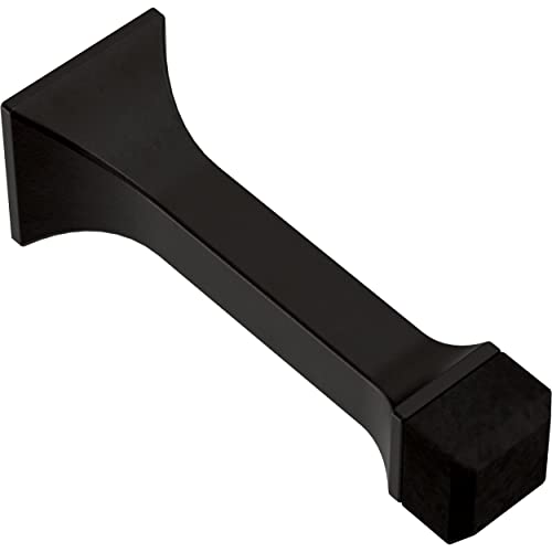 Franklin Brass Classic Edge (5-Pack) Door Stop 3' Matte Black Stoppers, Baseboard, Solid Rigid Bumper, Protect Walls/Doors B47252K-FB-C
