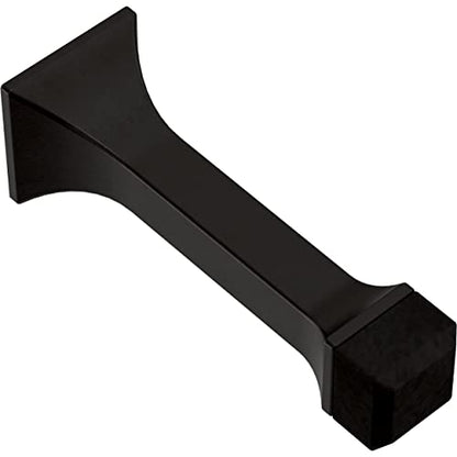 Franklin Brass Classic Edge (5-Pack) Door Stop 3' Matte Black Stoppers, Baseboard, Solid Rigid Bumper, Protect Walls/Doors B47252K-FB-C