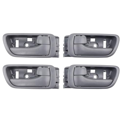 Interior Door Handles Set 4PCS, Front & Rear Inside Left Driver & Right Passenger Side Grey Handle With Door Lock Button, Compatible with Toyota Camry 2002-2006,Replaces# 69206AA021B2 69205AA021B2