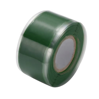 Waterproof Transparent Silicone Repair Tape,Self-Fusing Sealant for Leaky & Damaged Pipes, Easy to Apply with Adhesive (0.98 * 59 inches/Green) - color: 0.98*59 inches/Green