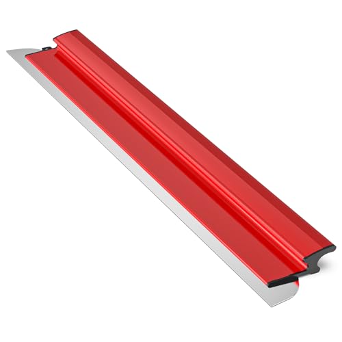 40 Inch Drywall Skimming Blade, Replaceable 0.38mm Stainless Steel Blade, Drywall Trowel for Gyprock, Drywall and Wall-Boardrd, Ergonomically Designed Grip - size: 40 Inch