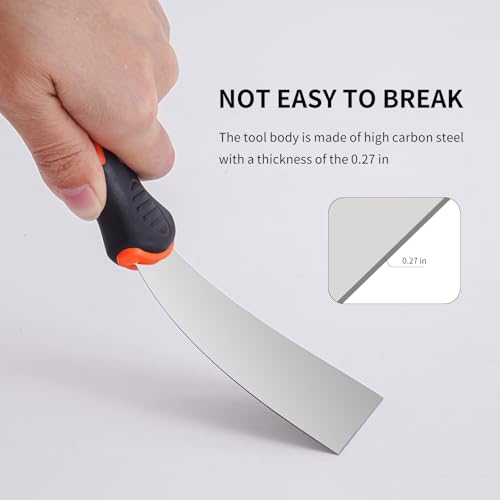 Drywall Knife Set, 10Pcs Drywall Tools Includes Stainless Steel Putty Set, Taping knife, Painter Scraper Tool & 14" Mud Pan Perfect for Joint Taping, Finishing and Patching