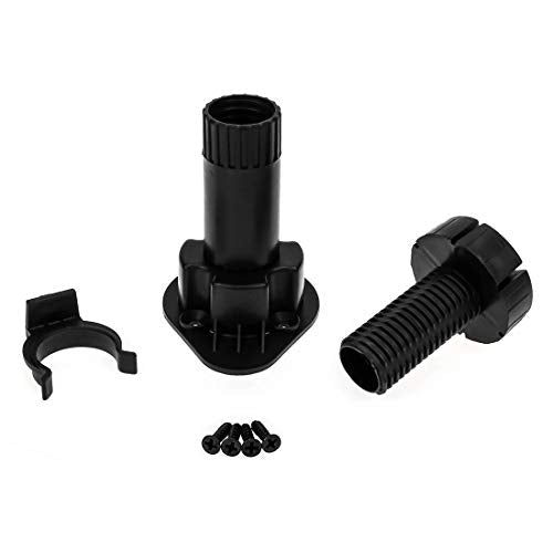 3.9 to 5 Inch Adjustable Levelers for Cabinet Edge 12Pcs, Furniture Leveler Legs, Black Plastic Leveling Feet for Kitchen Cupboard Table Shelves Nightstands, - size: 3.9-5 Inch