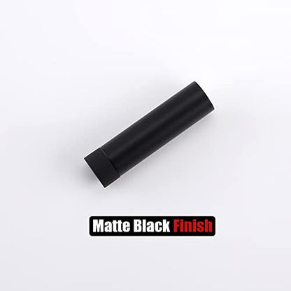 JQK Door Stopper, 2-7/8 Inch 304 Stainless Steel Sound Dampening Door Stop Bumper Wall Protetor 8 Pack, Matte Black, DSB2-PB-P8 - color: Black