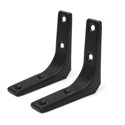 1 Pair Stainless Steel Right Angle Shelf Bracket Heavy Duty Furniture Repair Fixing Bracket Wall Mounting Rack Braces 7.5cm*7.5cm*2cm