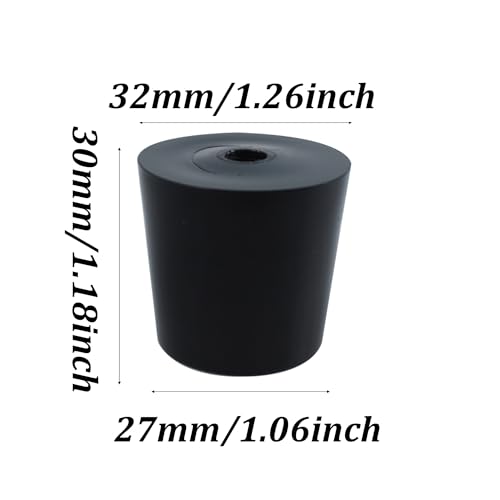 Rubber Cone-Shaped Machine Foot Shock-Absorbing pad, Instrument Chassis pad,Table and Chair Anti Slip Foot pad - size: 33*27*33