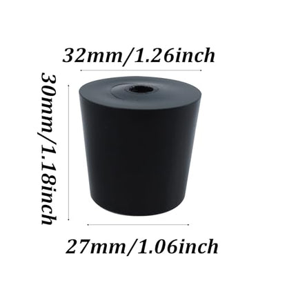 Rubber Cone-Shaped Machine Foot Shock-Absorbing pad, Instrument Chassis pad,Table and Chair Anti Slip Foot pad - size: 33*27*33
