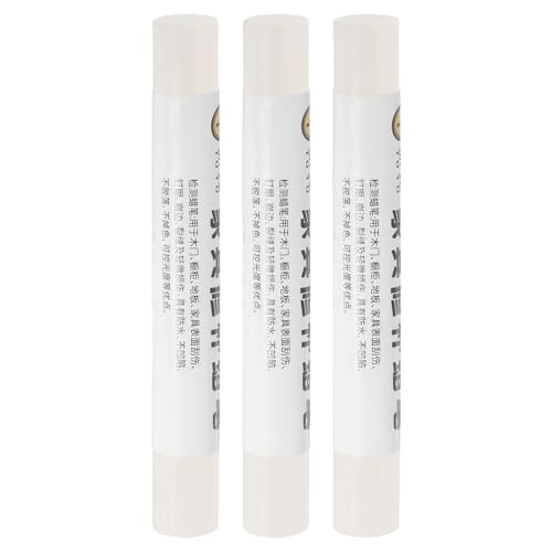 uxcell Furniture Repair Crayons, 3Pcs - Wood Wax Filler Stick, Furniture Markers Touch Up - for Scratches Holes Tables Desks Wooden Floors Cover Ups, Pure White - color: Pure White