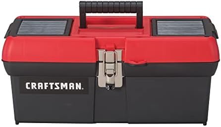 CRAFTSMAN Tool Box, Lockable, 16 in., Red/Black (CMST16901) (Pack of 6) - size: 16 inches (Pack of 6)