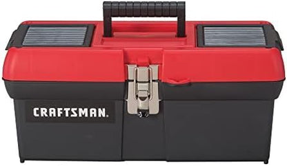 CRAFTSMAN Tool Box, Lockable, 16 in., Red/Black (CMST16901) (Pack of 6) - size: 16 inches (Pack of 6)