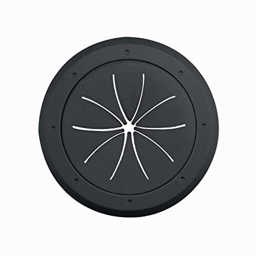 Construct Pro Speedy Spring-Lock Cable Pass Through Port, 2 inch Inner Diameter, Black CON6061SPZ