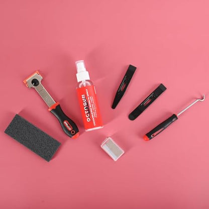Octogun 930-GTD Caulk Gun by Newborn and Octogun Silicone/Caulk Removal Kit - style: Gun + Removal Kit