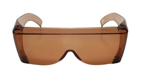 Calabria 3000 Fitover Safety Glasses with Uni-Lens – [Copper/Green/Smoke - 3 Pack] Wrap Around Eye Protection | Anti-Fog Scratch Resistant | Protective Eyewear - color: Copper/Green/Smoke 3-pack