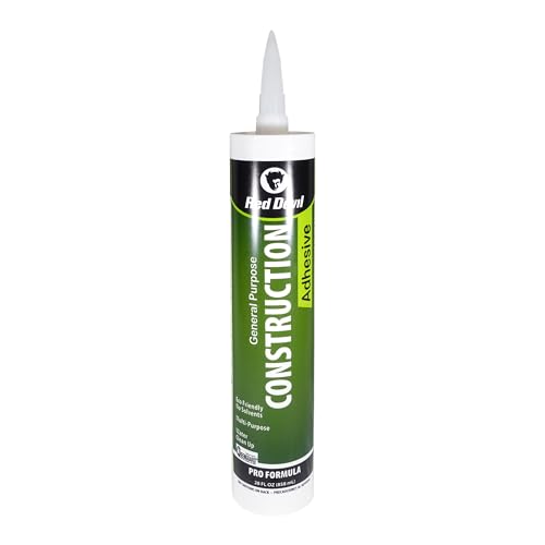 Red Devil 0779 General Purpose Construction Adhesive, 28 oz, 6-Pack, White - size: 6 - Pack, style: 28 oz.