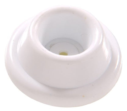 Hardware Essentials 851316 1-7/8" White Adhesive Wall Mount Door Stop (2 Pack)