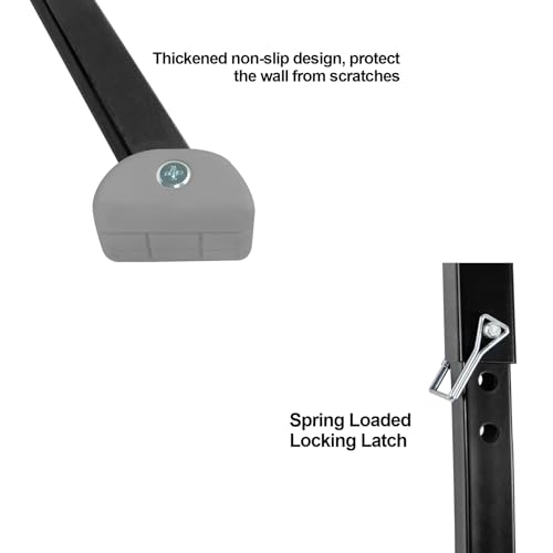 Ladder Stabilizer for Roof,Ladder Standoff,Extension Ladder Stabilizer Wall Standoff,Solid and Reliable Easy to Use,380 Lbs Weight Rating,Black - size: 24.5x28x34.5"