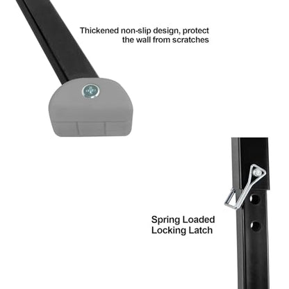 Ladder Stabilizer for Roof,Ladder Standoff,Extension Ladder Stabilizer Wall Standoff,Solid and Reliable Easy to Use,380 Lbs Weight Rating,Black - size: 24.5x28x34.5"