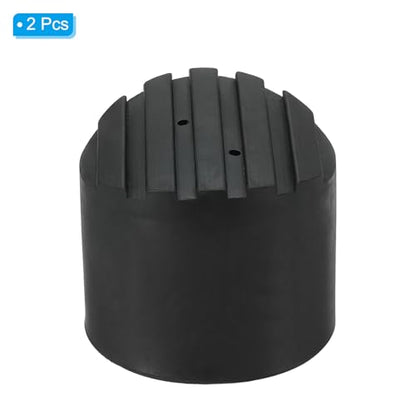 PATIKIL Ladder Non Slip Feet 3.7"/95mm, 2Pcs Rubber Round Foot Protective Mat Cushion Replacement for Telescopic Folding Extension Ladder Protection, Black - color: 95mm