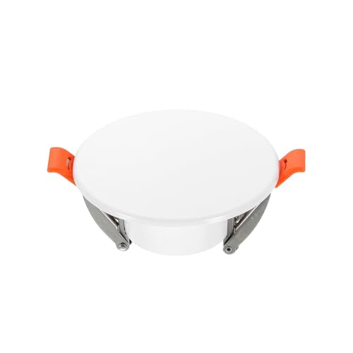 3.7-Inch Spring Mount Ceiling Cover Plates, Recessed Light Trim Wall, Downlight Hole Cap Decorative Panel with Buckle Fit 2-3.3inch Round Hole Ceiling Openings, White 1 Pack - size: Fit: 2-3.3inch