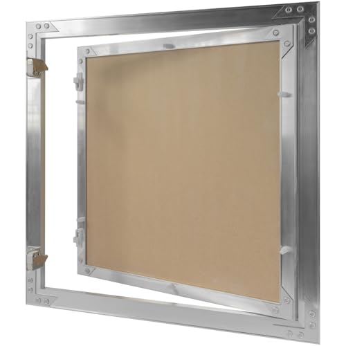 16" x 16" Waterproof Drywall Access Panel, Tileable and Paintable Ceiling and Wall Access Panel for Drywall, Wire Cover for Wall Covering Panels, Push to Open, Flush-Mount Wall Hole Cover - size: 16" X 16"